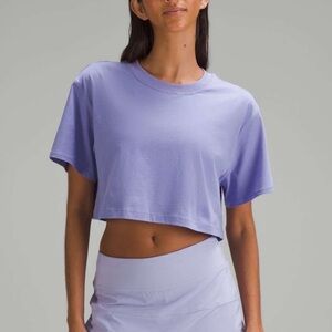 [Size: 6] Lululemon All Yours Cropped T-Shirt